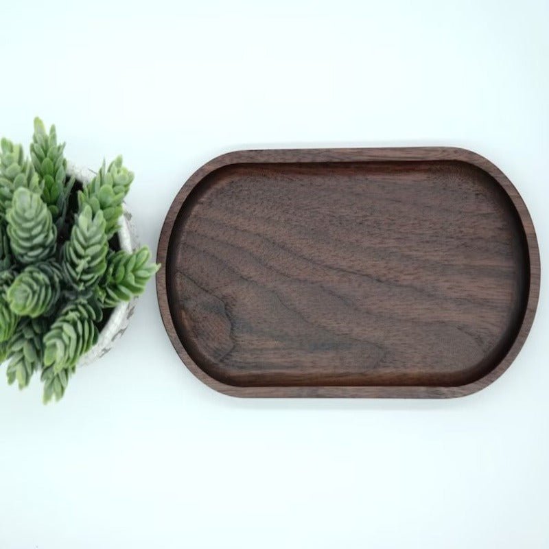Oval Gazed Wooden Kitchen Serving Tray | Not Sale FB | Waseeh Pakistan