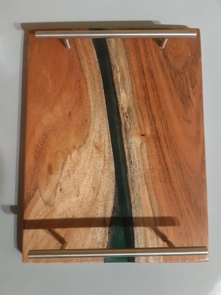 Pacific Epoxy Resin Wooden Tray | Home Décor | Waseeh Pakistan