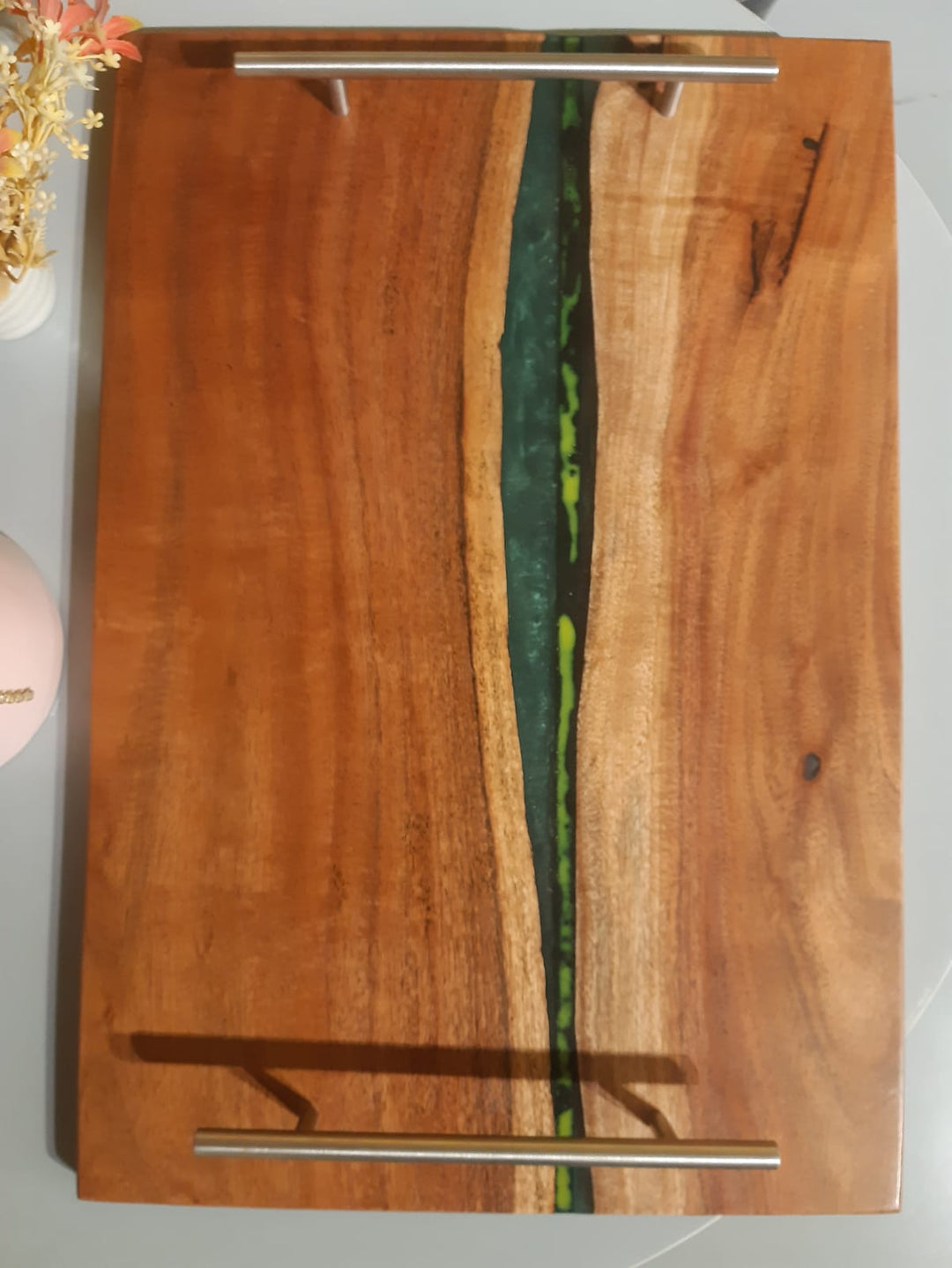 Pacific Epoxy Resin Wooden Tray | Home Décor | Waseeh Pakistan