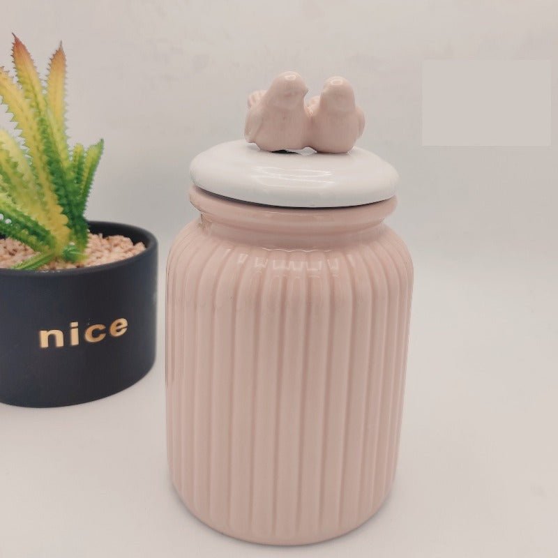 Pair Birds Ceramic Jar | Home Décor | Waseeh Pakistan