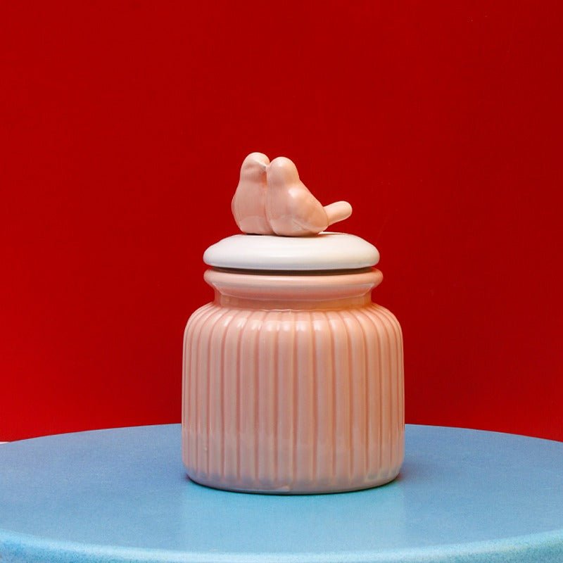 Pair Birds Ceramic Jar | Home Décor | Waseeh Pakistan