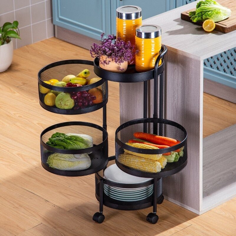Parfait Rotating Trolley (Round) | kitchen item | Waseeh Pakistan