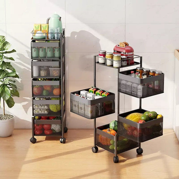 Parfait Rotating Trolley (Square) | kitchen item | Waseeh Pakistan