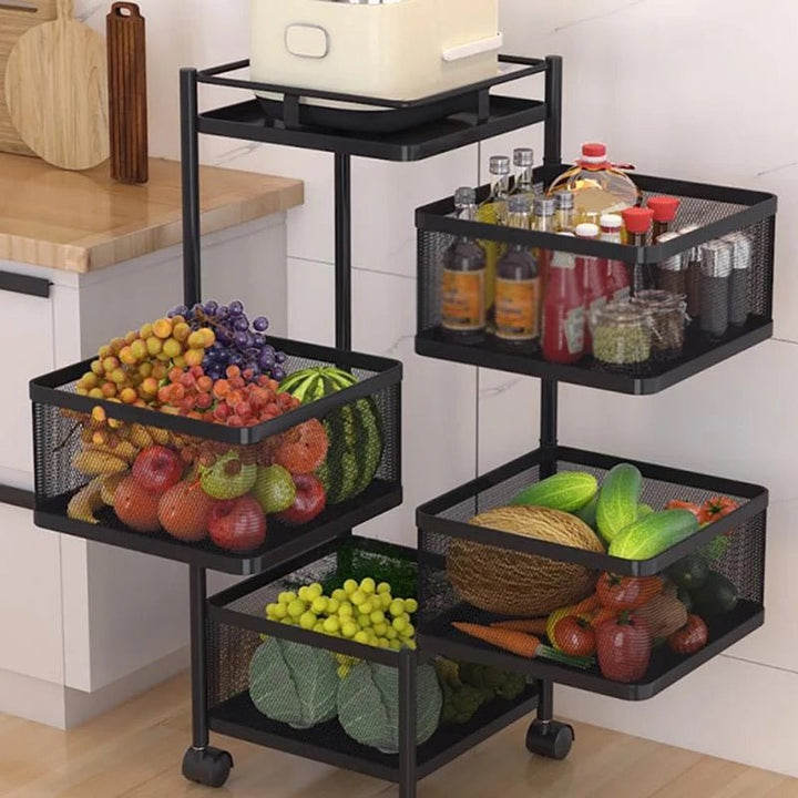 Parfait Rotating Trolley (Square) | kitchen item | Waseeh Pakistan