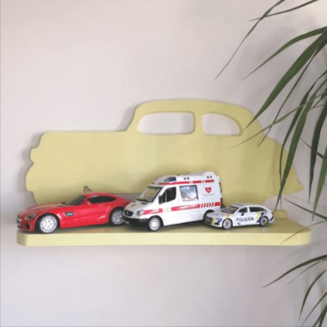 Peugeot Car Kids Boys Bedroom Floating Organizer Shelve Decor | Furniture | Waseeh Pakistan