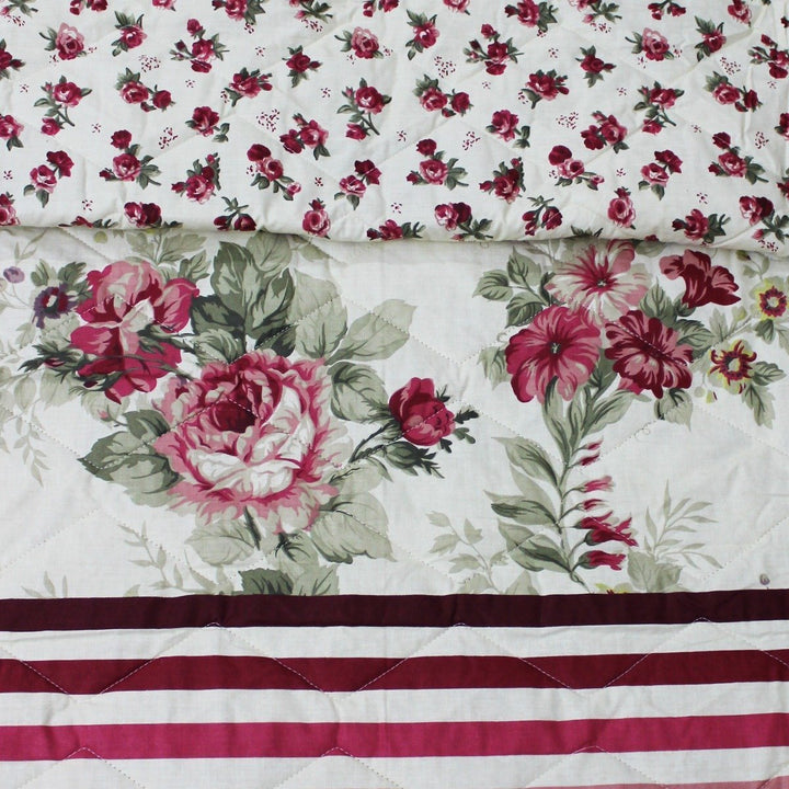 Pinch Of Raspberry Pink Flower - 6 Pieces Bed Spread Set | Home Décor | Waseeh Pakistan