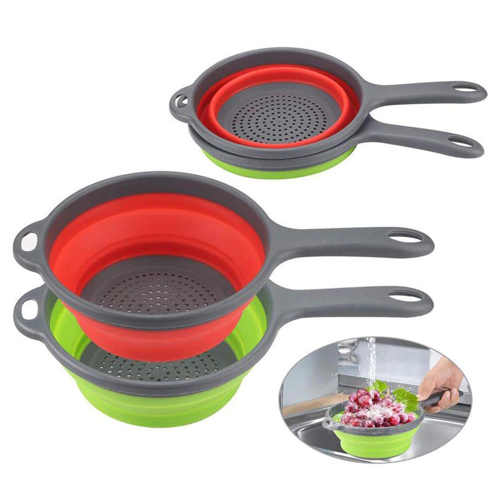 Plastic Collapsible Strainer with Handle | kitchen item | Waseeh Pakistan