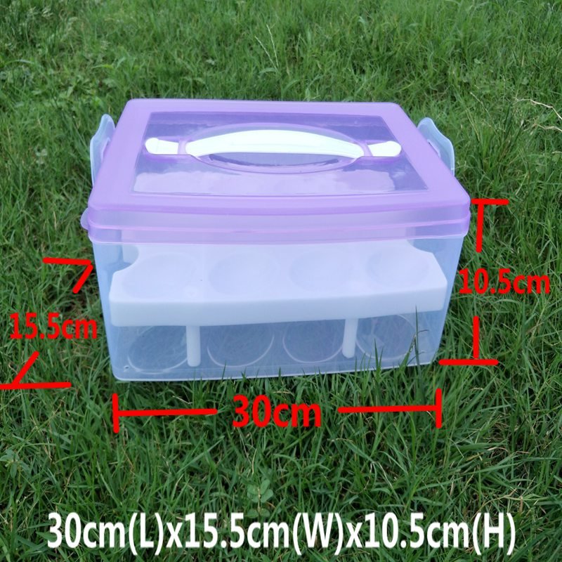 Portable Egg Storage Box (24 Grid) | kitchen item | Waseeh Pakistan