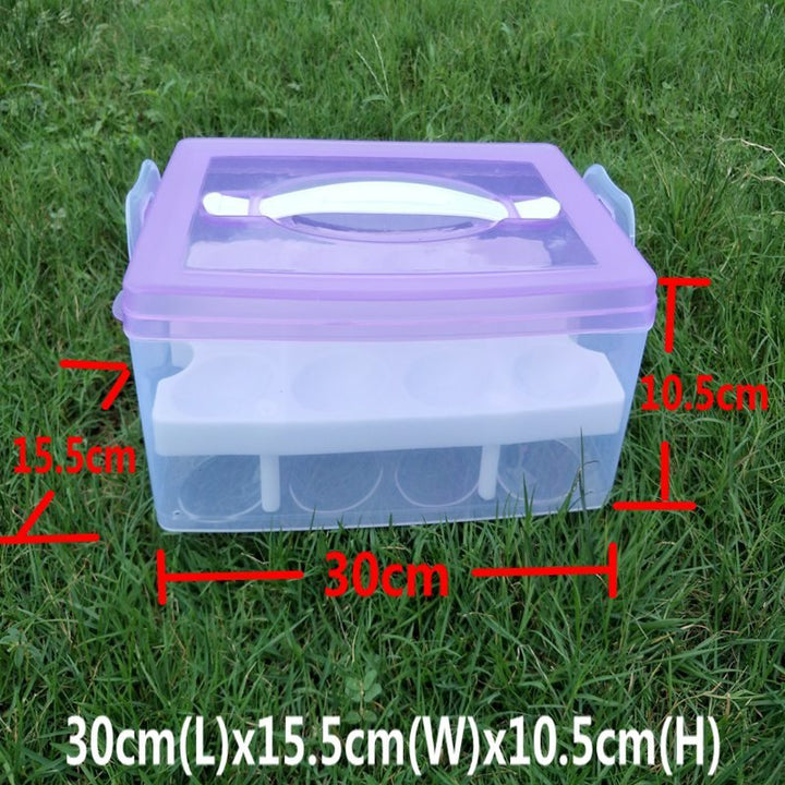 Portable Egg Storage Box (24 Grid) | kitchen item | Waseeh Pakistan
