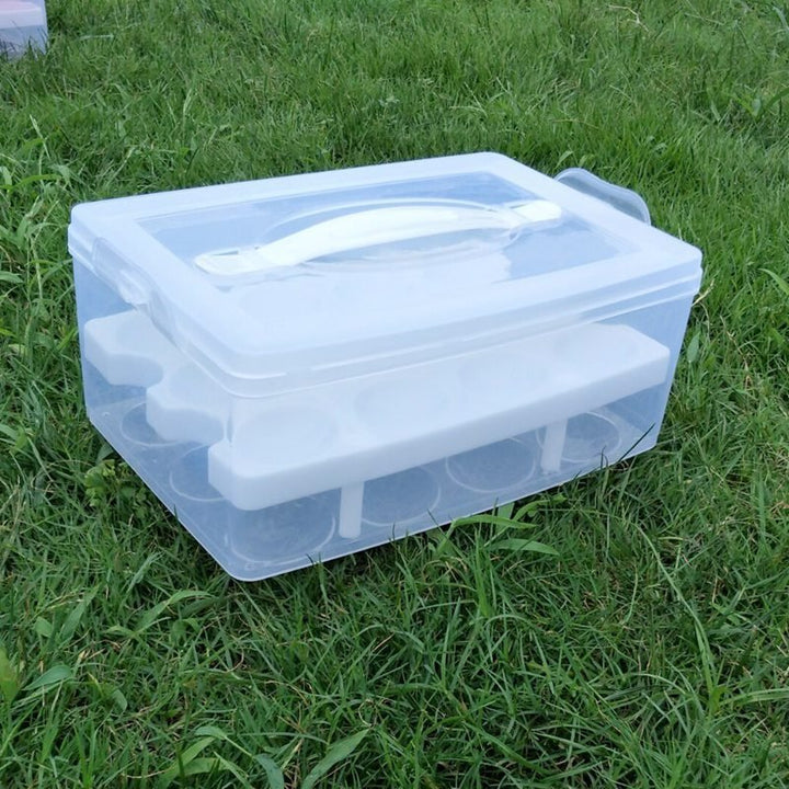 Portable Egg Storage Box (24 Grid) | kitchen item | Waseeh Pakistan
