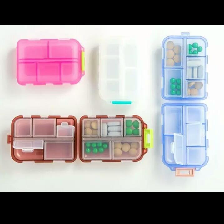 Portable Medicine Drug Pill Box (8) | Fitness | Waseeh Pakistan