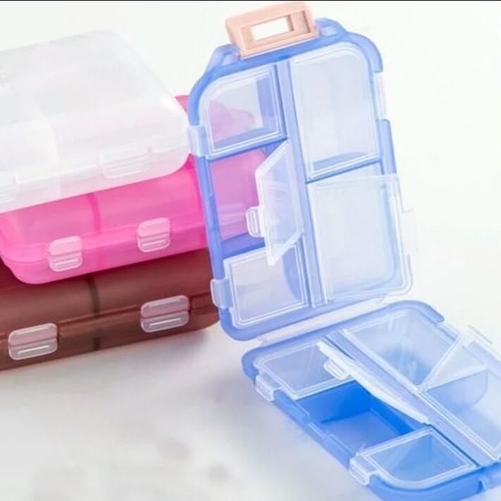 Portable Medicine Drug Pill Box (8) | Fitness | Waseeh Pakistan