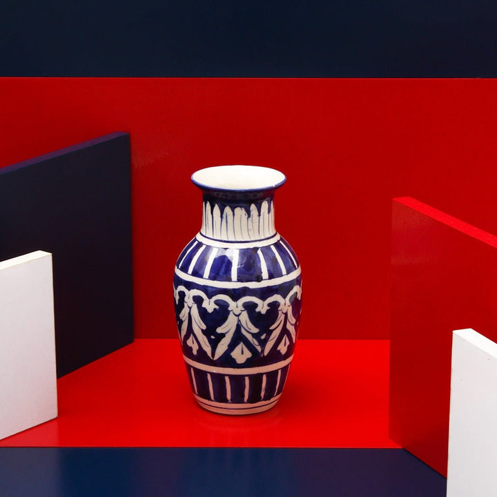 Pristine felicity Vase-Blue pottery | Home Décor | Waseeh Pakistan