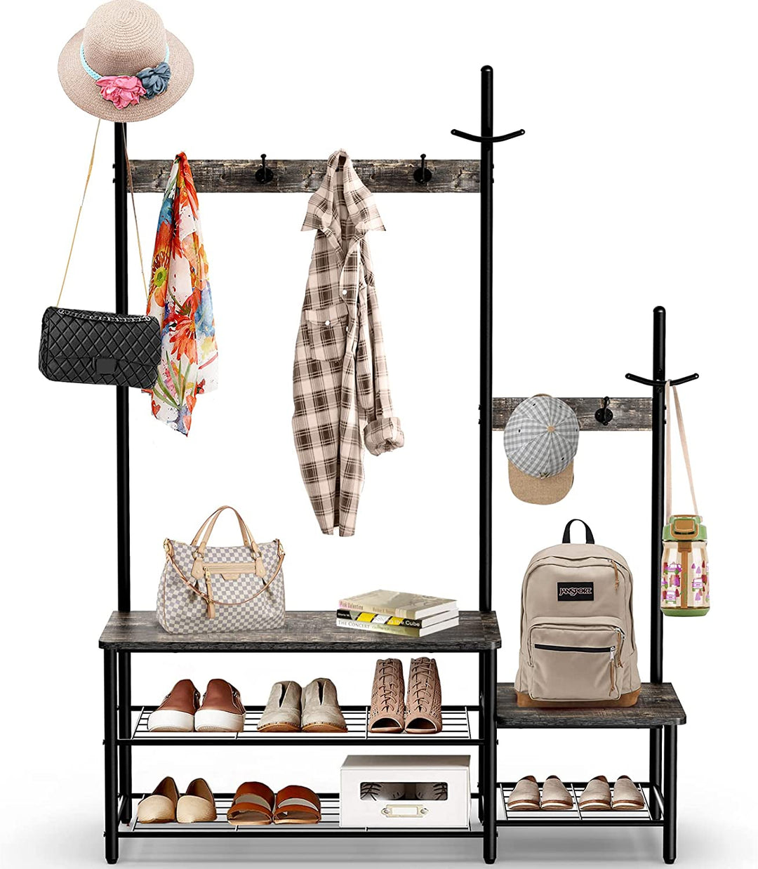Progeny Tree Coat Shoe Bench Entryway Sturdy Organizer Storage Shelve Rack | Furniture | Waseeh Pakistan