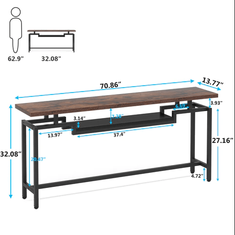 Proportionate Living Room Lounge Entryway Organizer Console Table | Furniture | Waseeh Pakistan
