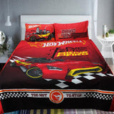 Cotton Quilt Cover Set - 6 pcs -  Hot Wheels - waseeh.com