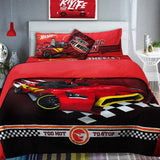 Cotton Quilt Cover Set - 6 pcs -  Hot Wheels - waseeh.com