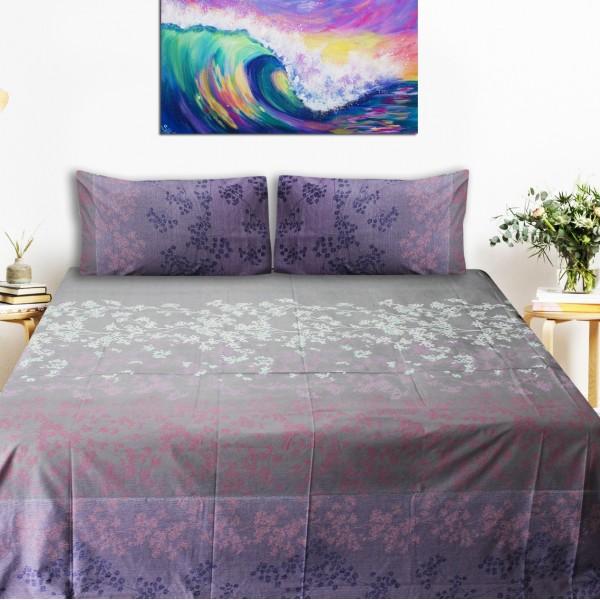 Export Quality Bed Sheet - Multi Color Patterned -qcb5 - waseeh.com