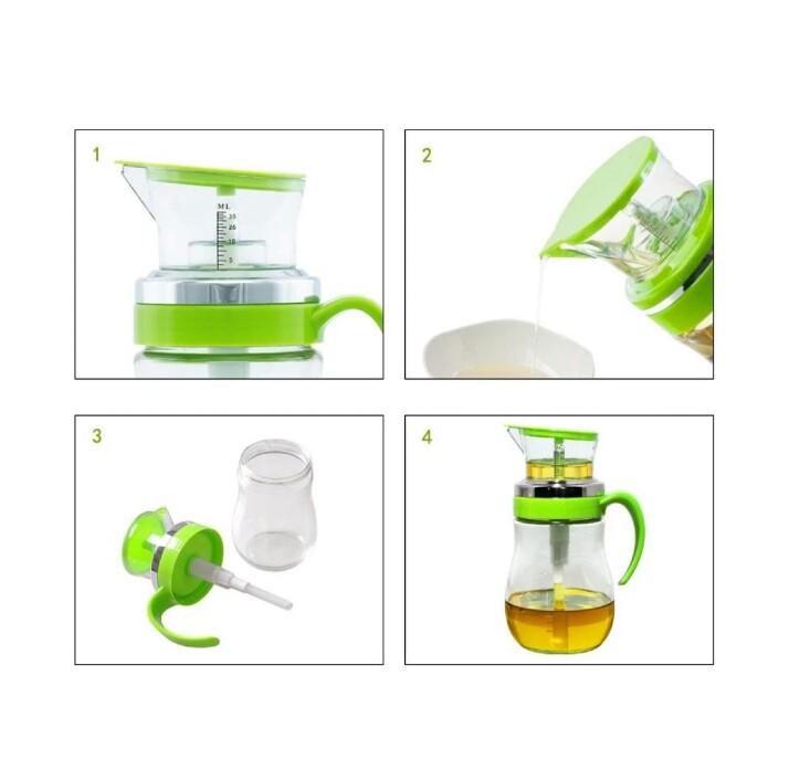 Quantify Glass Oil Jug (600ml) | kitchen item | Waseeh Pakistan