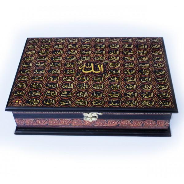 Quran Holder - Wooden - Calligraphic | Wooden Handy Crafts | Waseeh Pakistan