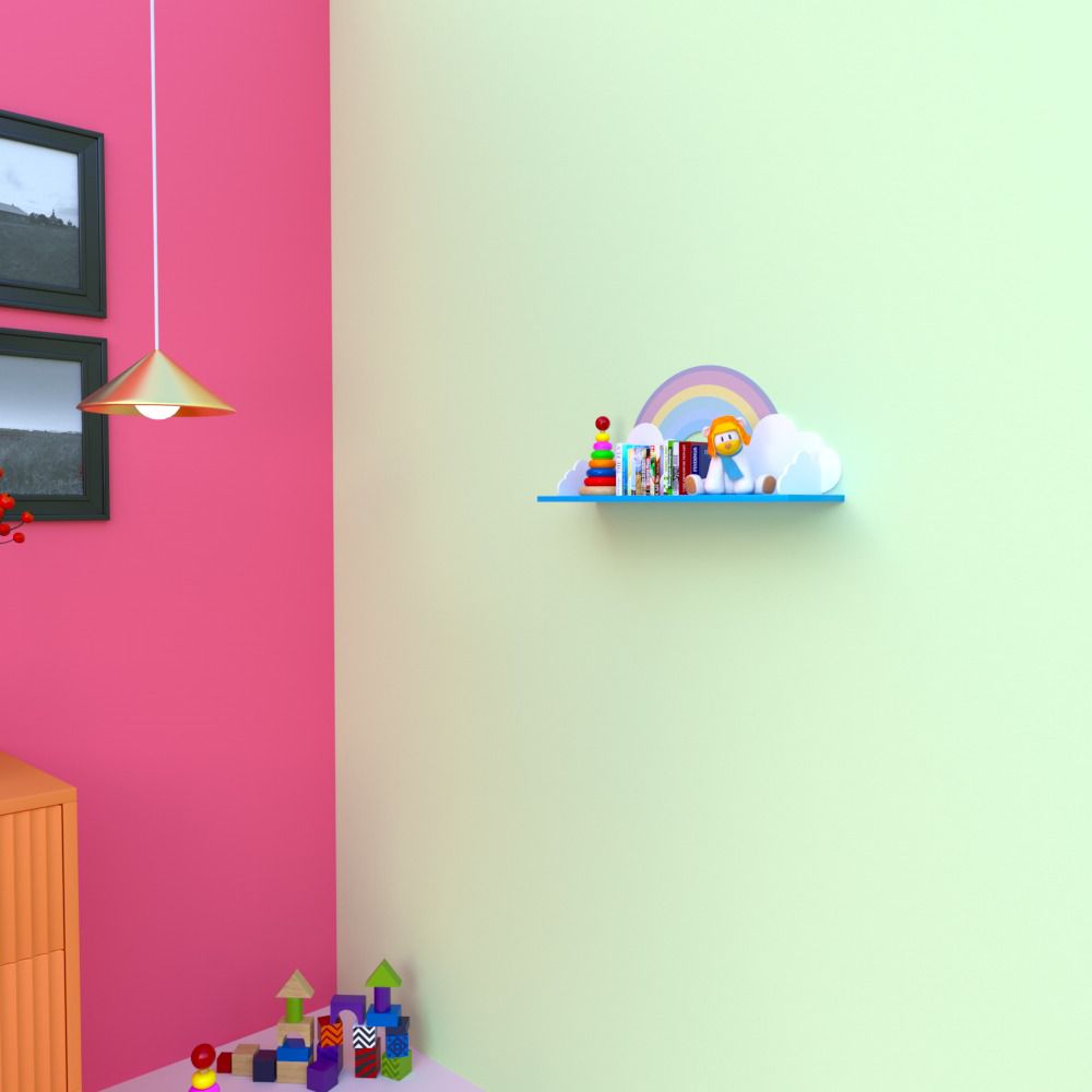 Rainbow Land Kids Bedroom Floating Shelve Decor | Furniture | Waseeh Pakistan