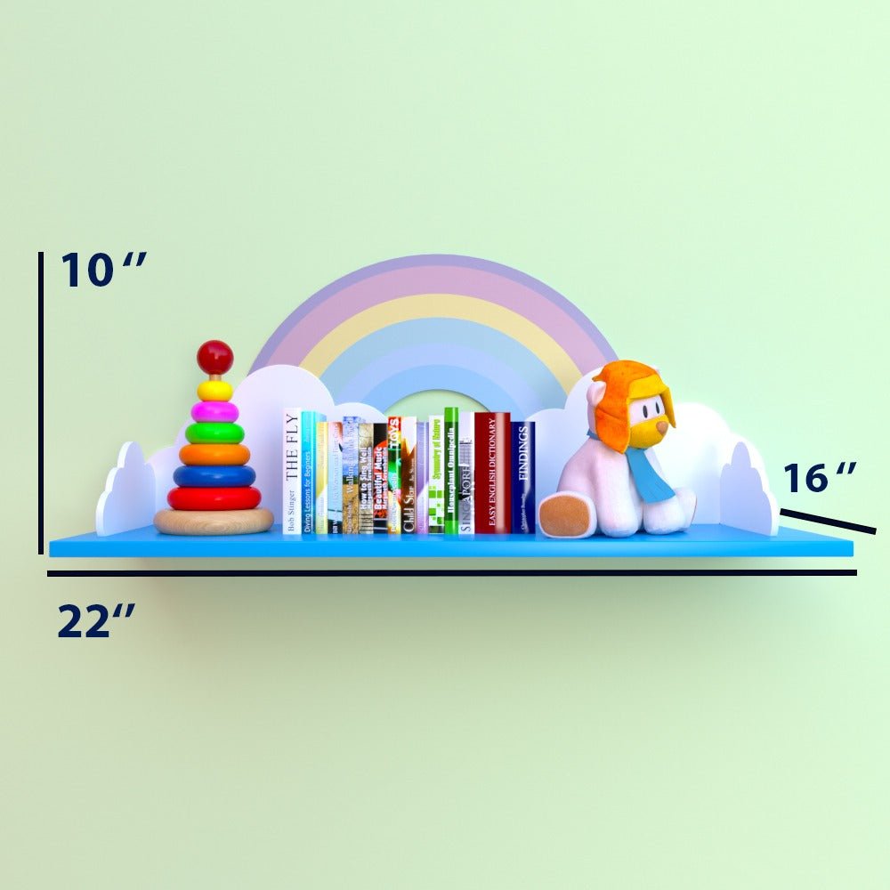 Rainbow Land Kids Bedroom Floating Shelve Decor | Furniture | Waseeh Pakistan