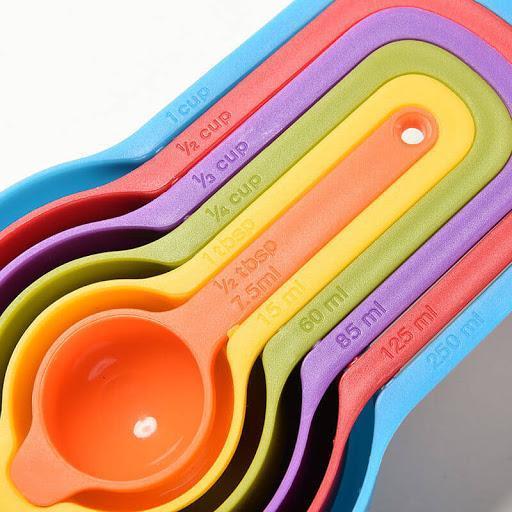 Rainbow Measuring Cups (6pcs) | kitchen item | Waseeh Pakistan
