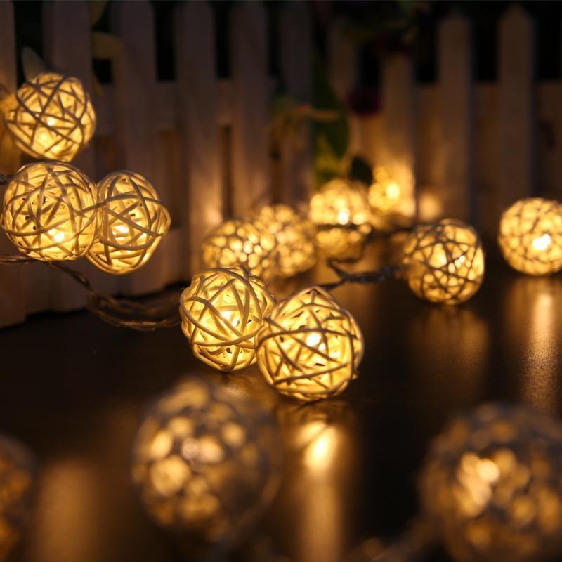 Rattan Ball Lights | Home Décor | Waseeh Pakistan