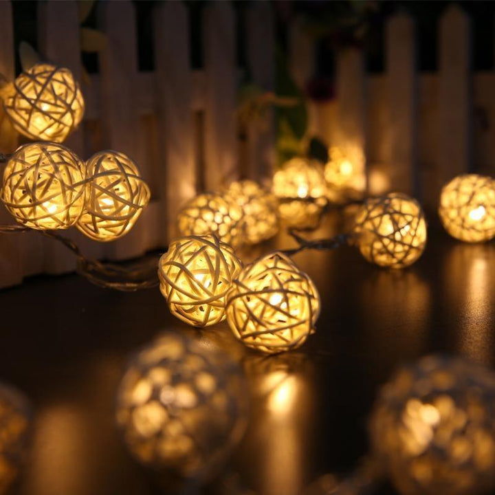 Rattan Ball Lights | Home Décor | Waseeh Pakistan