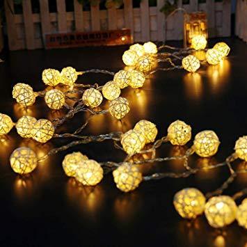 Rattan Ball Lights | Home Décor | Waseeh Pakistan