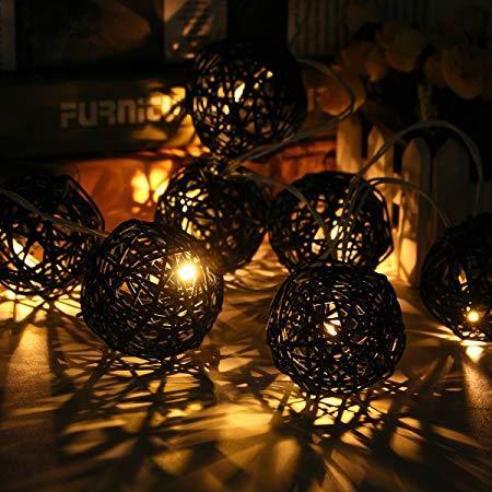 Rattan Ball Lights | Home Décor | Waseeh Pakistan