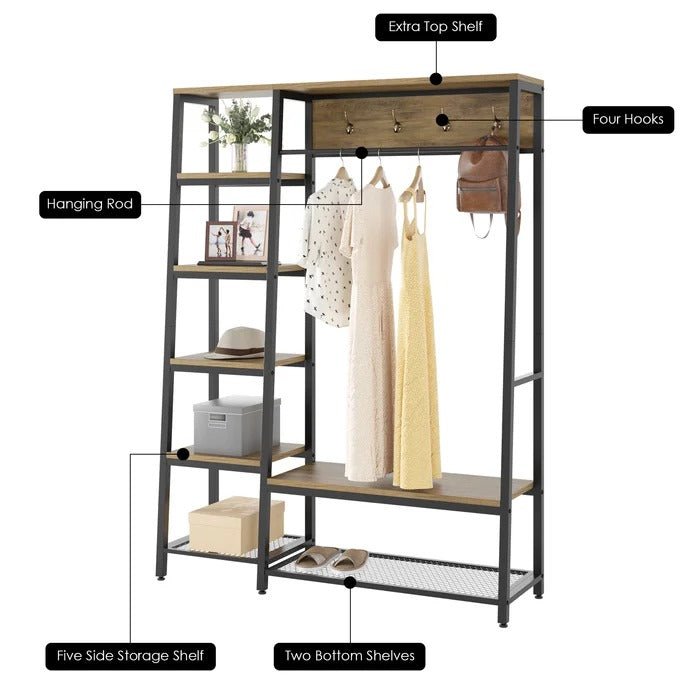 Ravishing Living Bedroom Shoe Coat Hang Storage Organizer Rack Decor | Furniture | Waseeh Pakistan