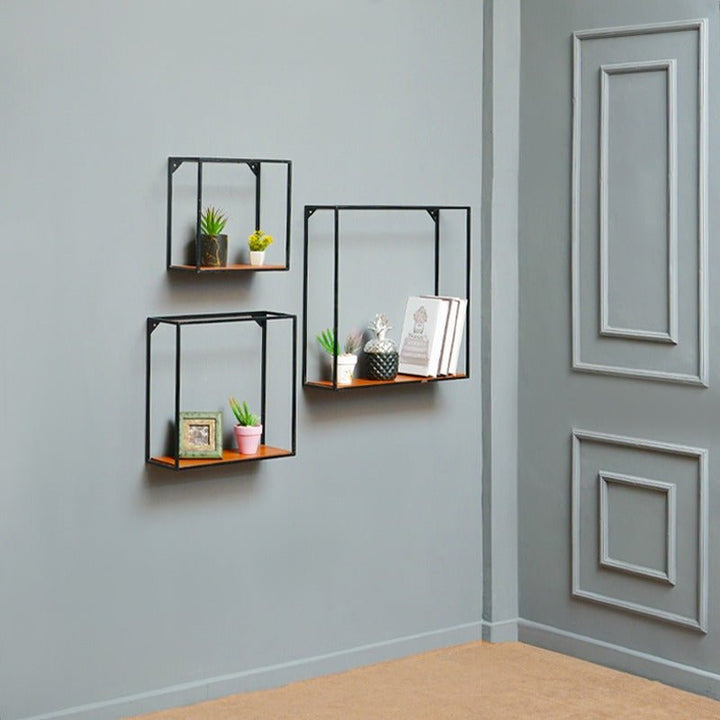 Rectangle Living Lounge Drawing Room Floating Organizer Shelve (Set of 3) - Special | Furniture | Waseeh Pakistan