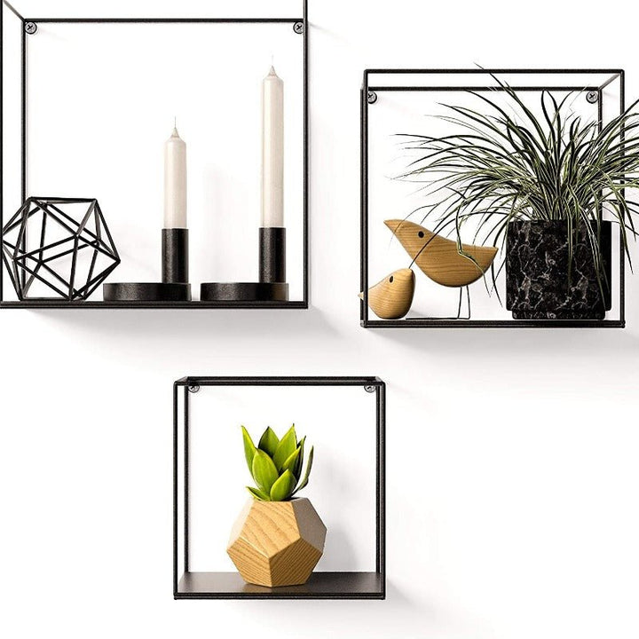 Rectangle Living Lounge Drawing Room Floating Organizer Shelve (Set of 3) - Special | Furniture | Waseeh Pakistan