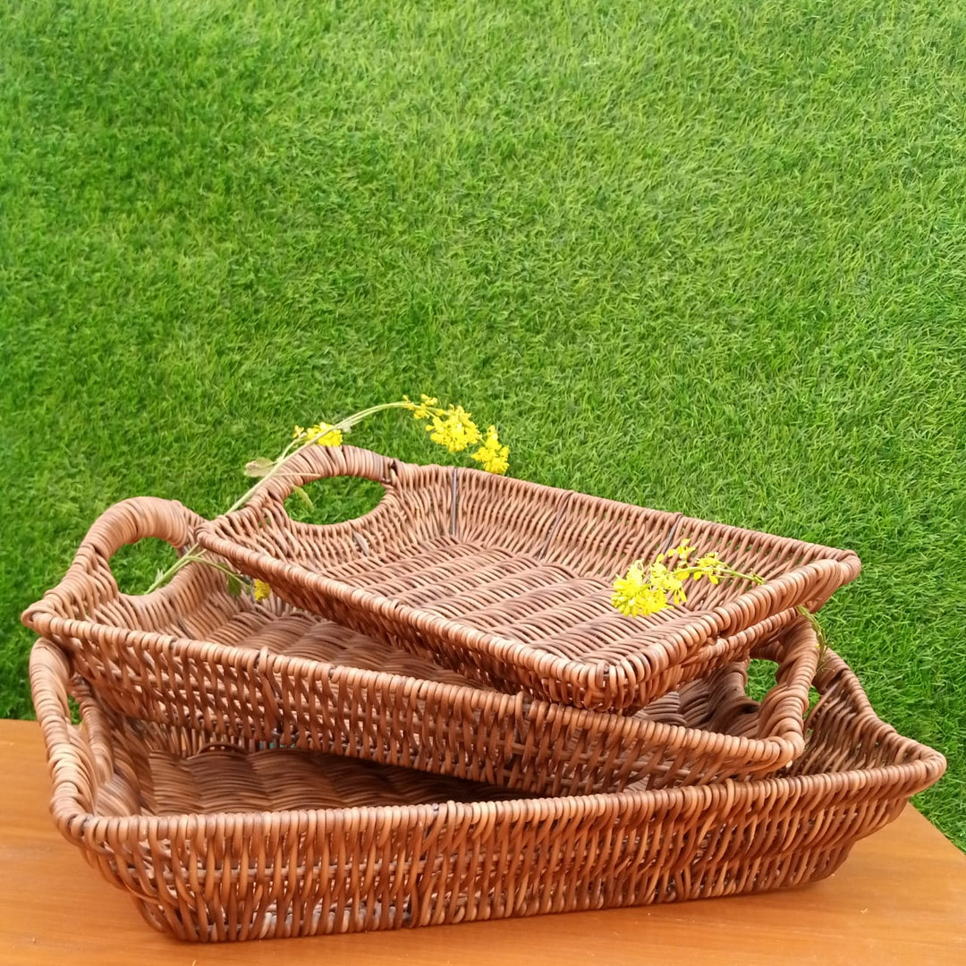 Rectangular Braided Baskets | kitchen item | Waseeh Pakistan