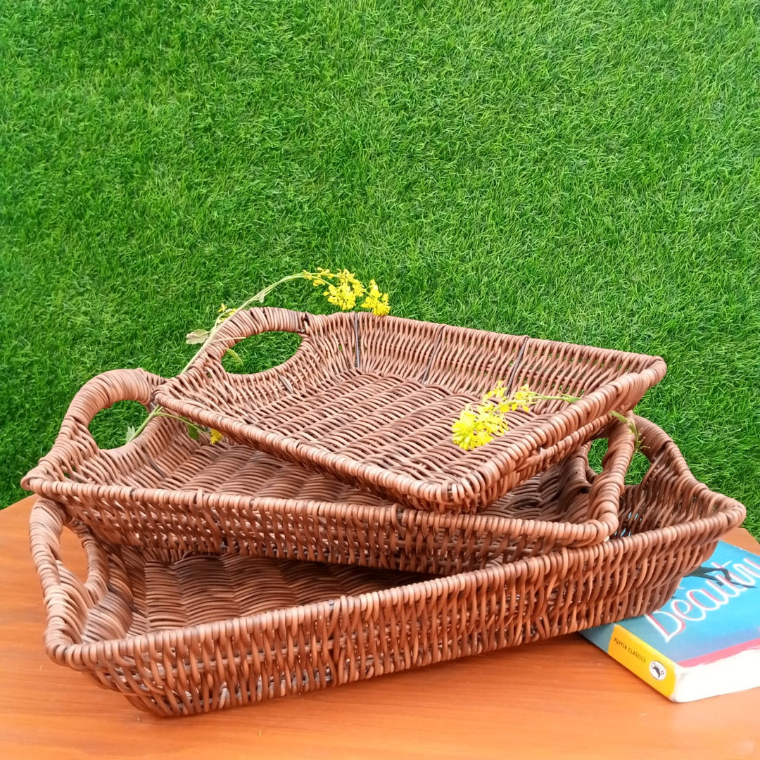 Rectangular Braided Baskets | kitchen item | Waseeh Pakistan
