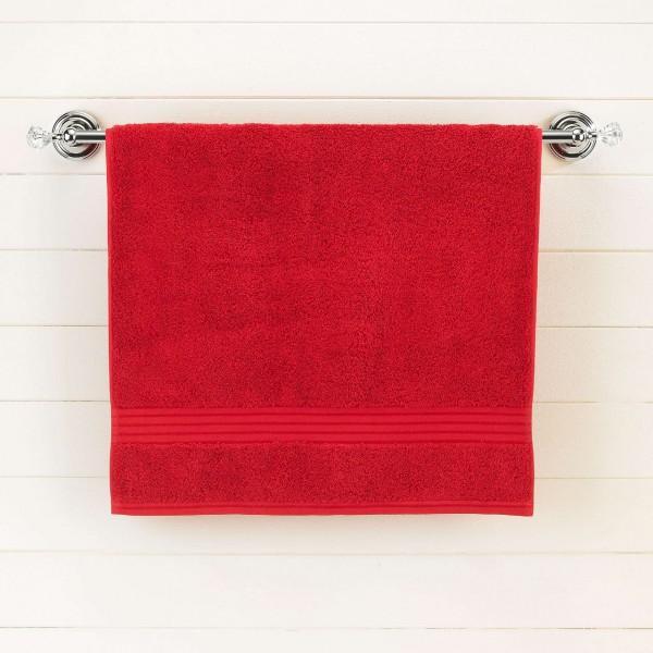 Red Egyptian Cotton Bath Towel - Single | Home Décor | Waseeh Pakistan