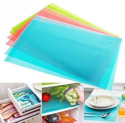 Refrigerator Antibacterial Tailored Mats (4 pcs) | kitchen item | Waseeh Pakistan