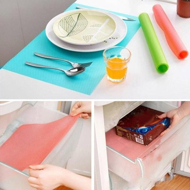 Refrigerator Antibacterial Tailored Mats (4 pcs) | kitchen item | Waseeh Pakistan