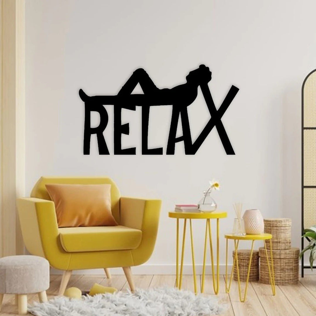 "Relax" Living Lounge Bedroom Wall Hanging Caption Frame Decor | Home Décor | Waseeh Pakistan