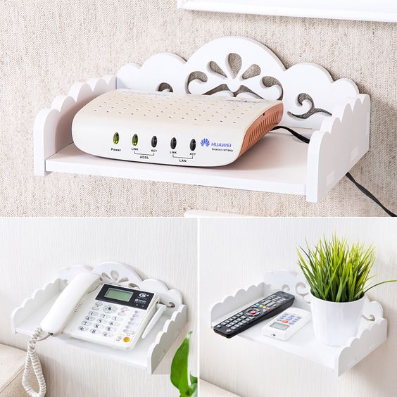 Remote Wifi Lounge Floating Organizer Shelve | Furniture | Waseeh Pakistan