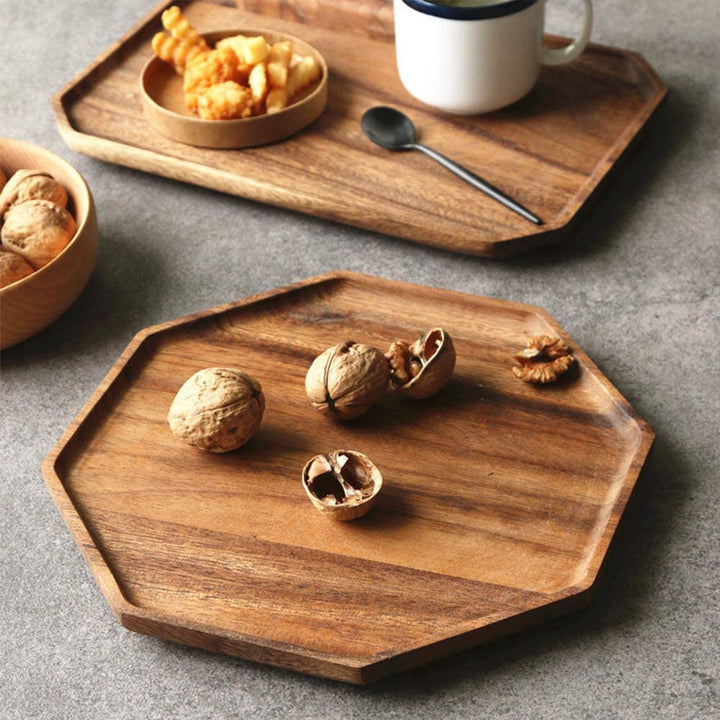 Renawe Octagon Wooden Platter Kitchen Serving Tray | kitchen item | Waseeh Pakistan