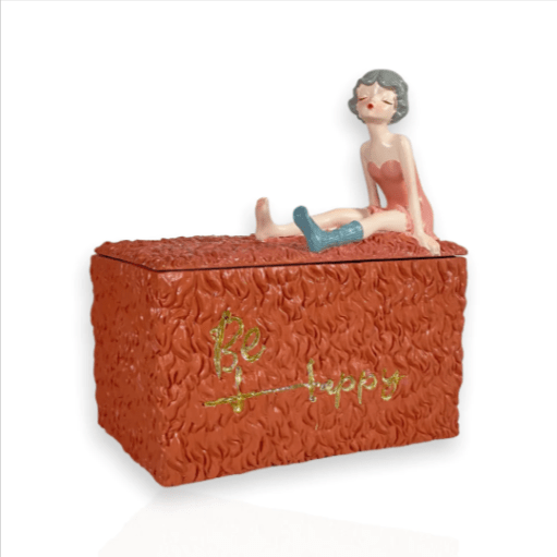 Resin Girl Tissue Box | Home Décor | Waseeh Pakistan