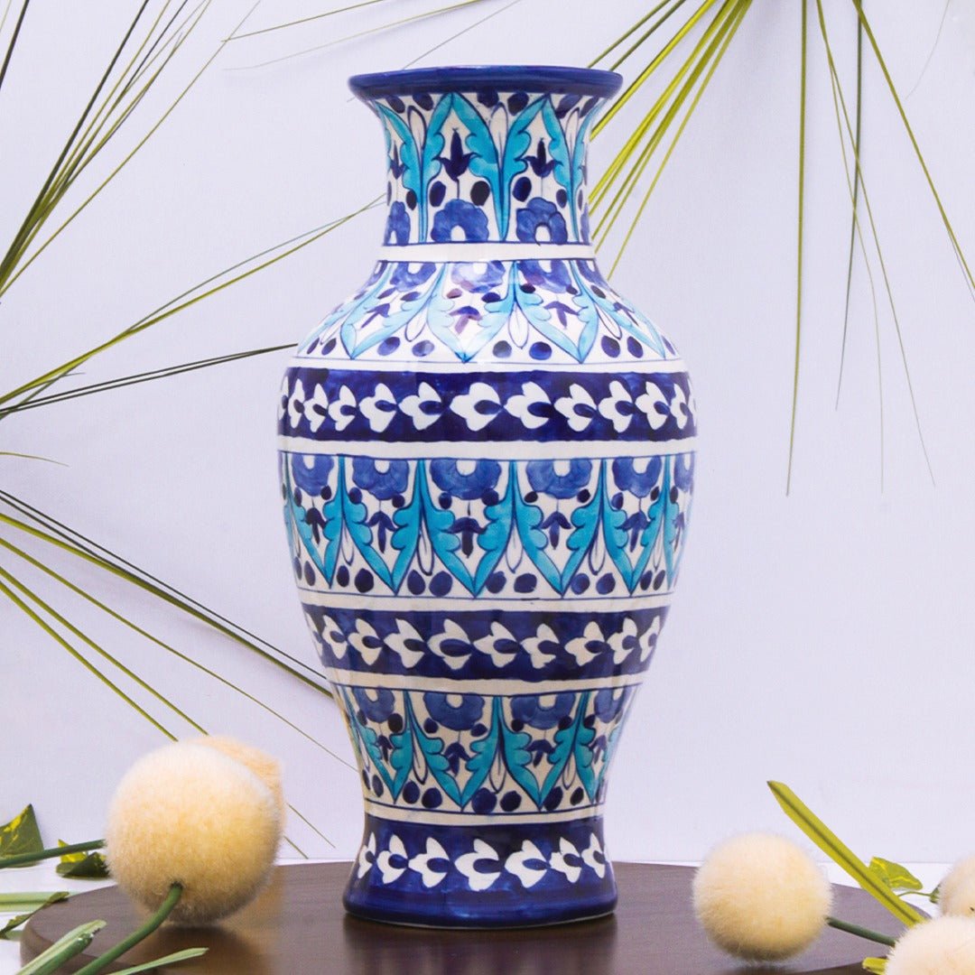 Rest Nest felicity Vase-Blue pottery | Home Décor | Waseeh Pakistan