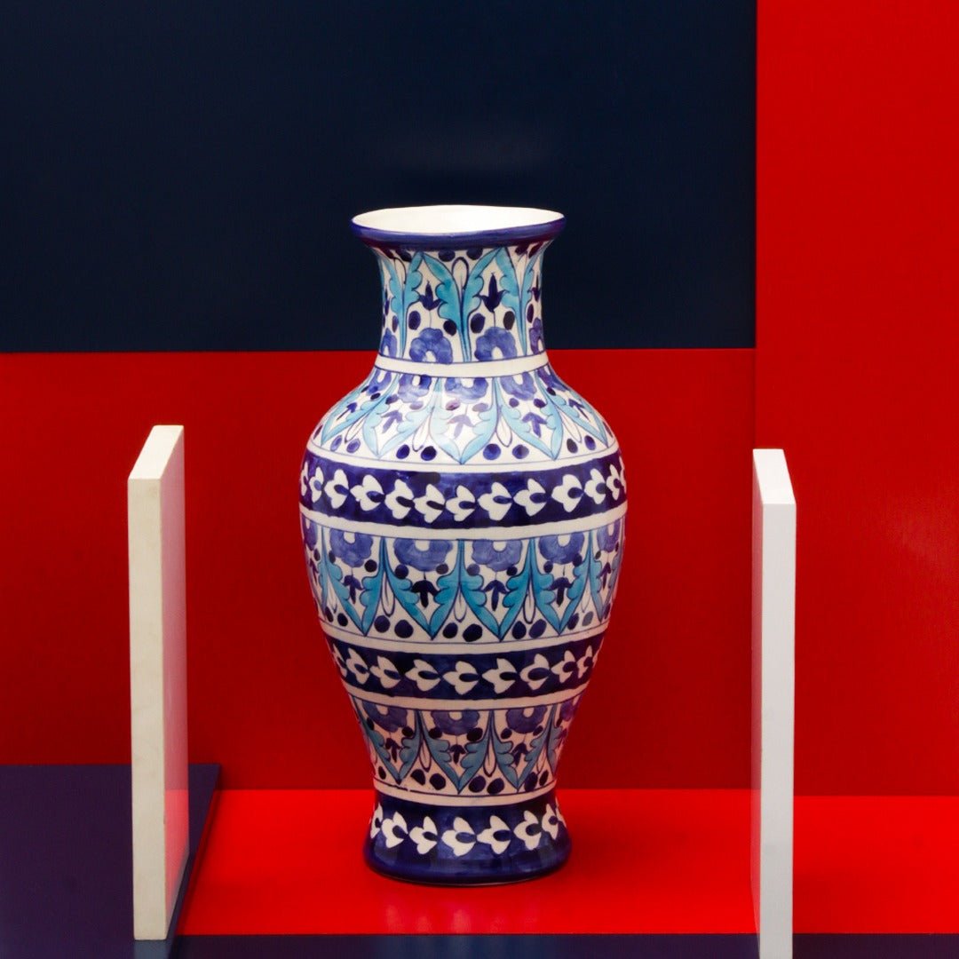 Rest Nest felicity Vase-Blue pottery | Home Décor | Waseeh Pakistan