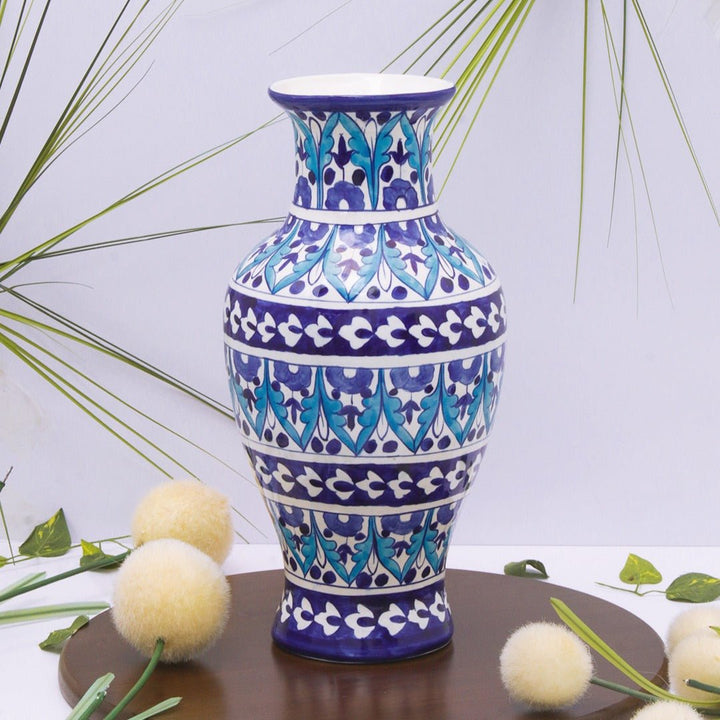 Rest Nest felicity Vase-Blue pottery | Home Décor | Waseeh Pakistan