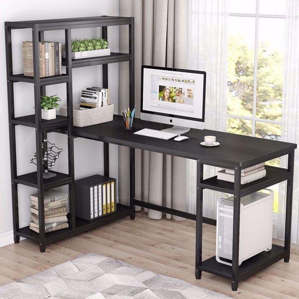 Reversible Hutch Home Office Workstation Bookcase Writing Organizer Desk Table | Furniture | Waseeh Pakistan