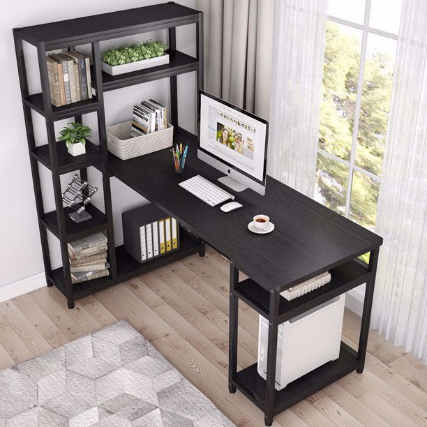 Reversible Hutch Home Office Workstation Bookcase Writing Organizer Desk Table | Furniture | Waseeh Pakistan