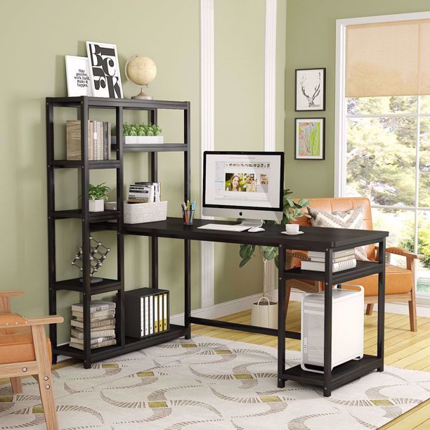 Reversible Hutch Home Office Workstation Bookcase Writing Organizer Desk Table | Furniture | Waseeh Pakistan