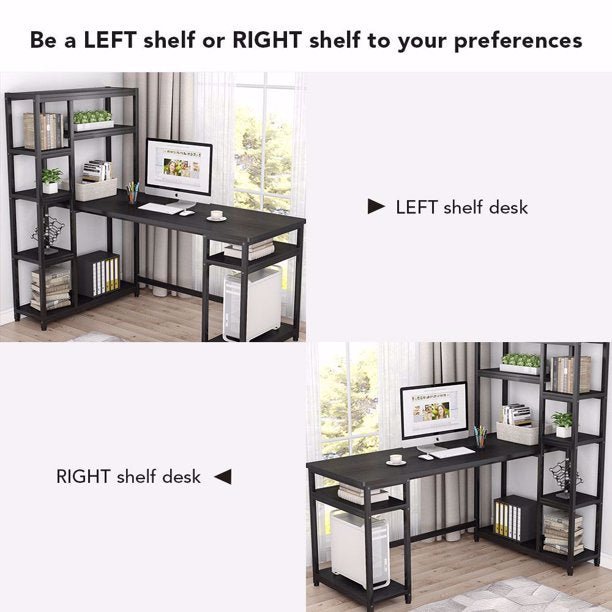 Reversible Hutch Home Office Workstation Bookcase Writing Organizer Desk Table | Furniture | Waseeh Pakistan